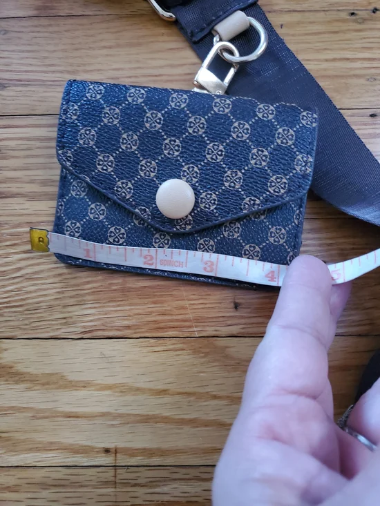 Brown Patterned Crossbody Bag with Coin Pouch - Picture 4 of 8